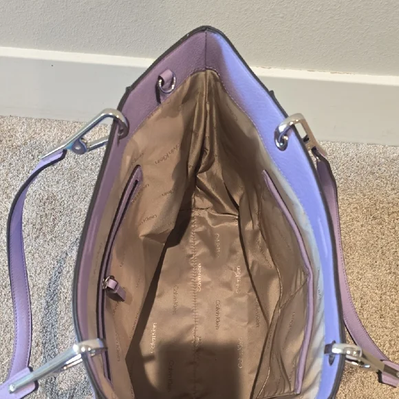 Calvin Klein Lavender Lilac Tote Bag - Picture 5 of 7